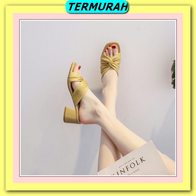 High Heels Premium Sandal Jinjit Import Elegan Hak Tahu Hils Kondangan Hils Party Cewek Hills Pesta 
