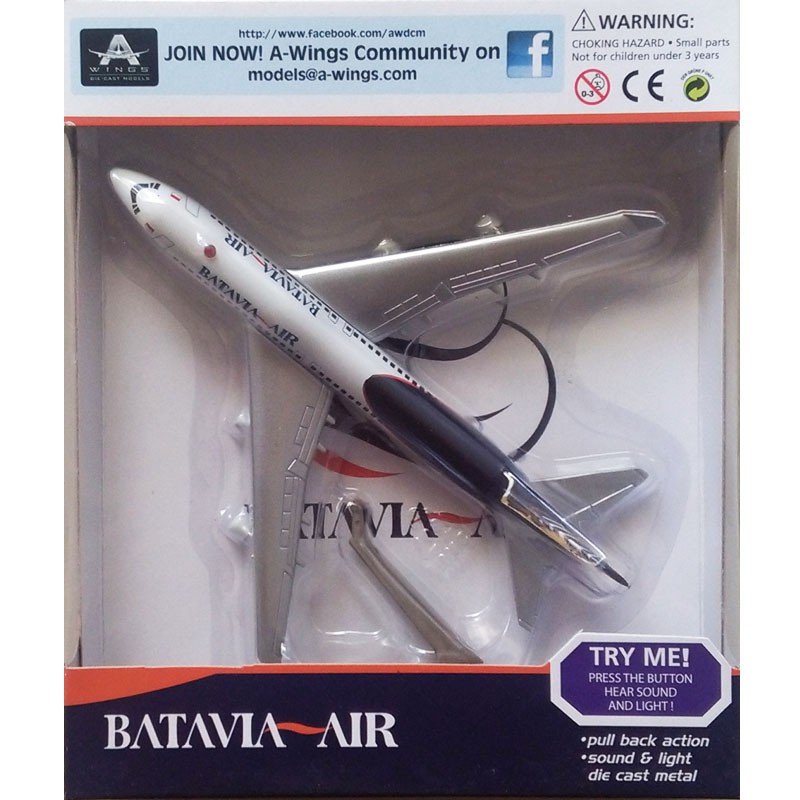 Diecast Metal Seri Pesawat Terbang Batavia Air