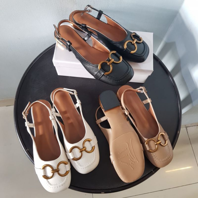 Ballerina Simple Sling Back Sepatu Flat Wanita 0621