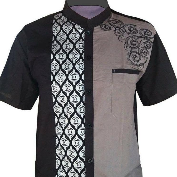{PNG.02Jl22ᴴ} Baju Koko Lengan Pendek Baju Koko Fashion Muslim Pria Dewasakemeja pria kombinas
