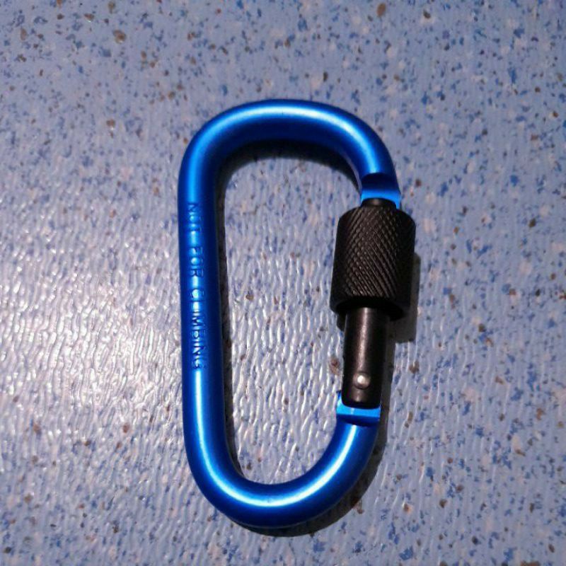 Carabiner Quickdraw Screw 8D Gantungan Kunci Aluminium Alloy not for / karabiner