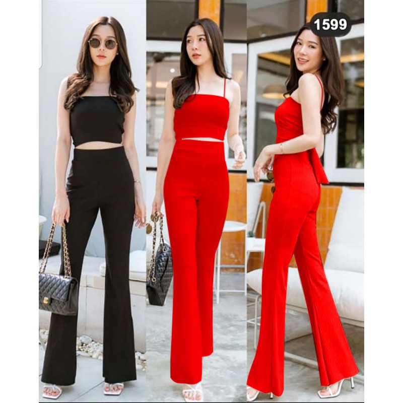setelan celana import 1599/set premium/set murah/set bkk/set wanita /setelan scuba/setelan celana se