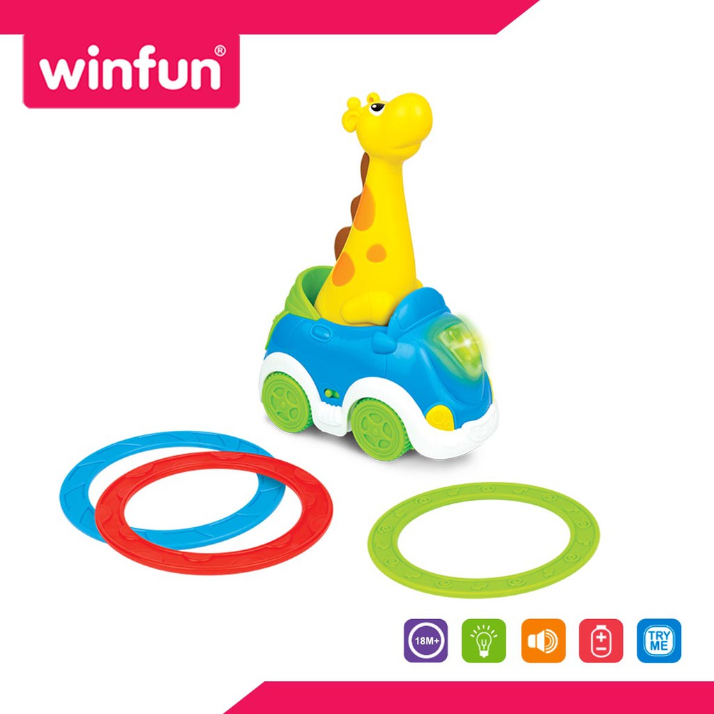 WINFUN Catch Me Ring Toss Giraffe W001001 - Mainan Edukasi Anak Bayi
