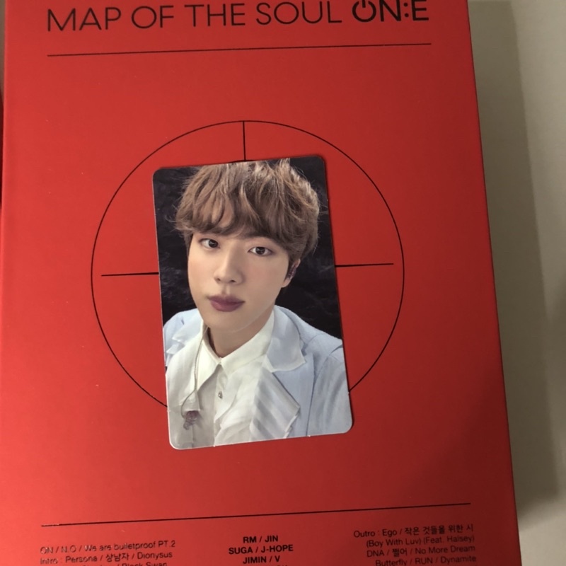 Photocard PC Jin Seokjin BTS Map Of The Soul One DVD
