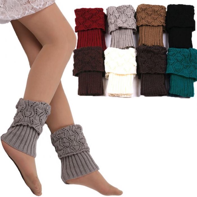 Leg Warmer Kroket Rajut Wool Penghangat Kaki Winter Musim Dingin