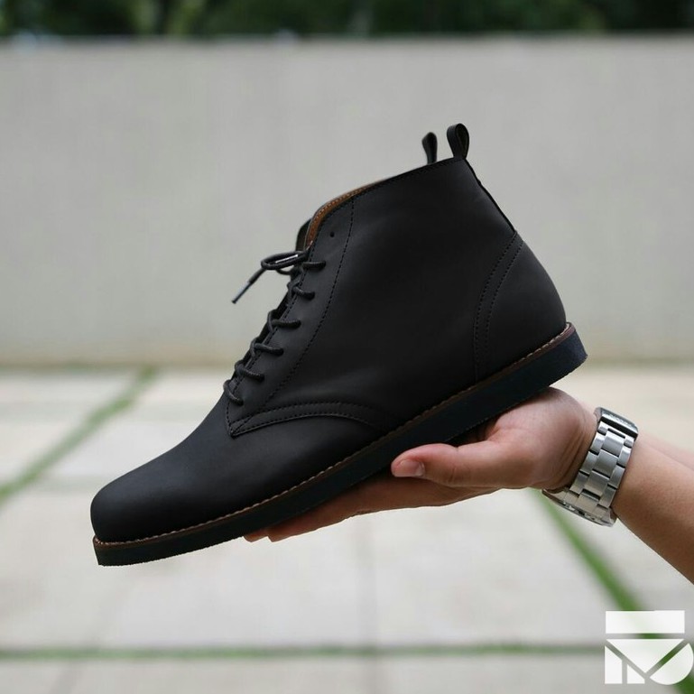 Sepatu Vintage Klasik Sporty Pria Cowok Men Boots Original Footwear | ELEANOR BLACK | FORIND x FSTP