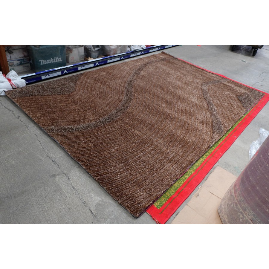 KARPET BULU ALICE SHAGGY 4D RUG 200x300 BROWN 1-2