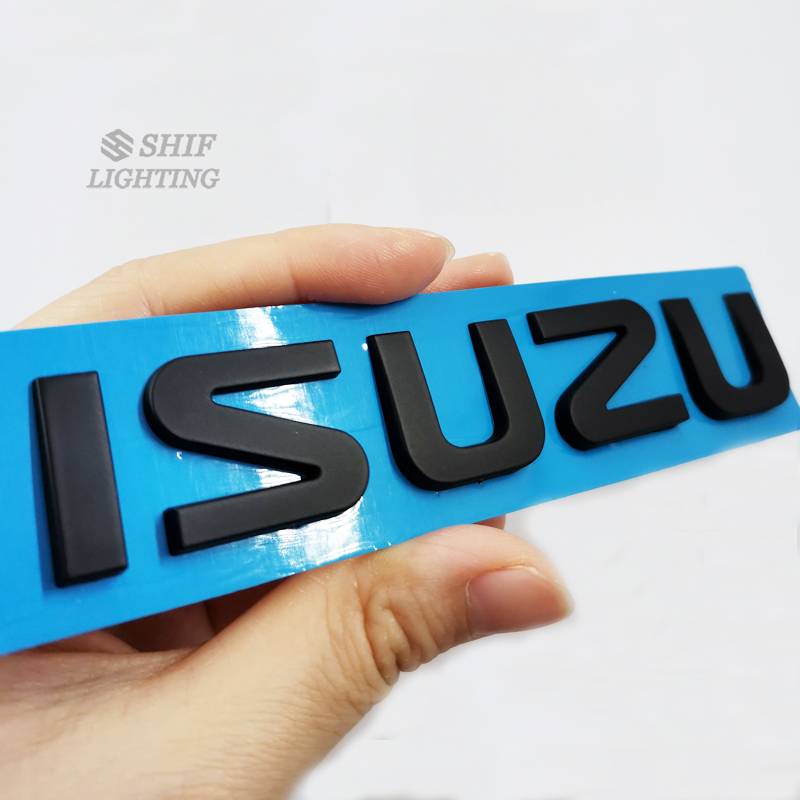 1pc Stiker Emblem Logo Isuzu Bahan Abs Krom / Hitam / Merah Untuk Bagasi Belakang Mobil Isuzu