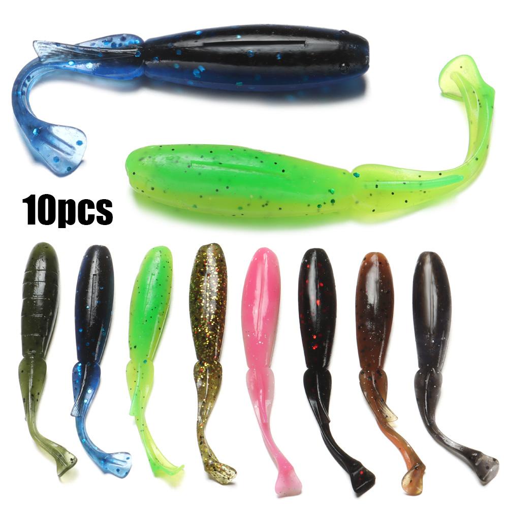 Chookyy 10pcs/ lot Umpan Pancing Ikan Gurame Artificial Soft 8cm 3.4g