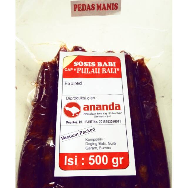 

Sosis Babi Ananda Pedas