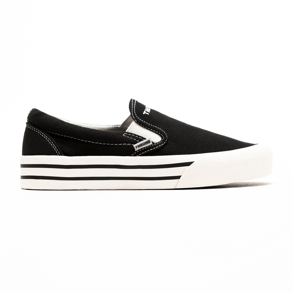 SEPATU TIMEBOMB VULCANIZED | SEPATU SLIP ON BW STRIPE (96)