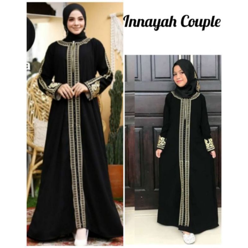 Gamis Busui Sepasang Couple Ibu dan Anak Abaya Maxy Dress