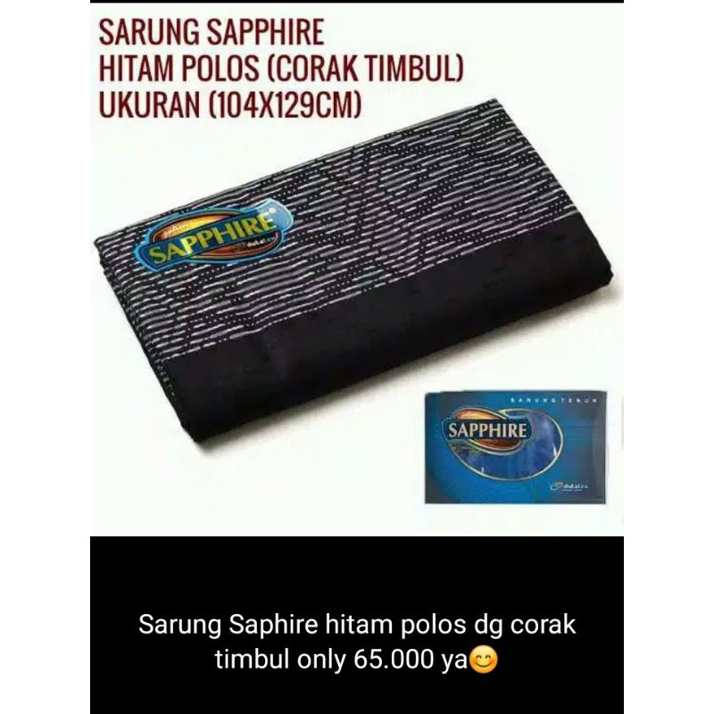 Sarung Sapphire Hitam