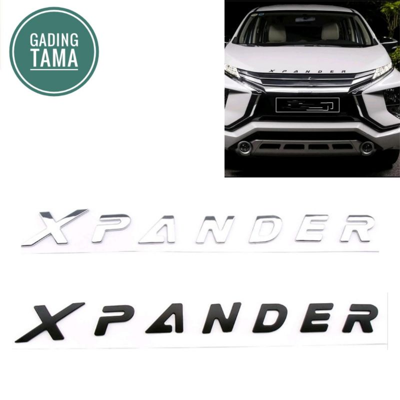 Stiker Emblem XPANDER Kap Mesin Bahan ABS