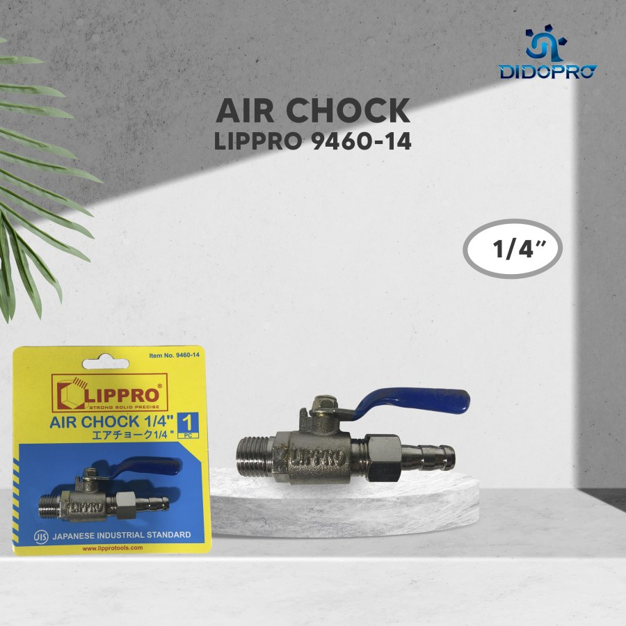 Kran / Keran Angin Kompresor (Air Chock) Lippro 1/4"