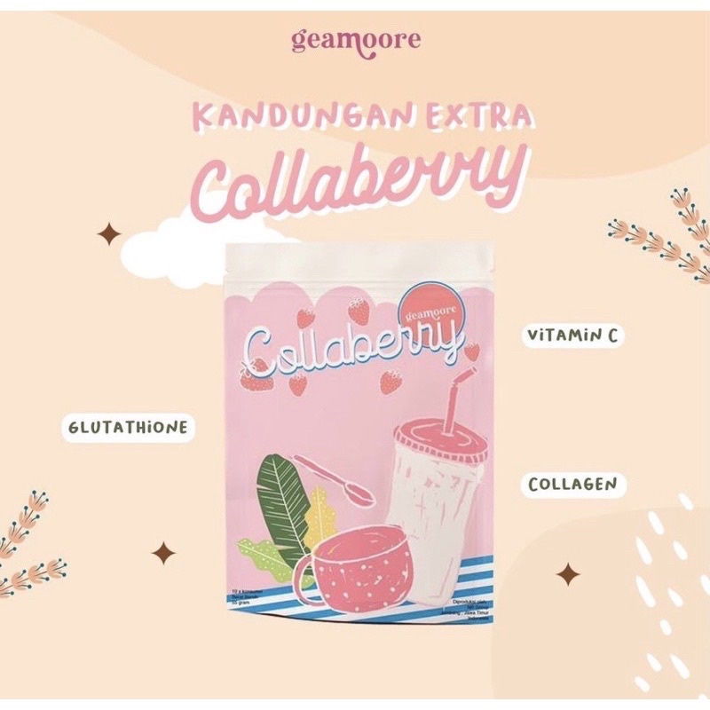 [READY STOCK] Collaberry GEAMOORE | COLLACHOCO GEAMOORE | Collaberry Drink Collagen By Geamoore | Collagen geamoore