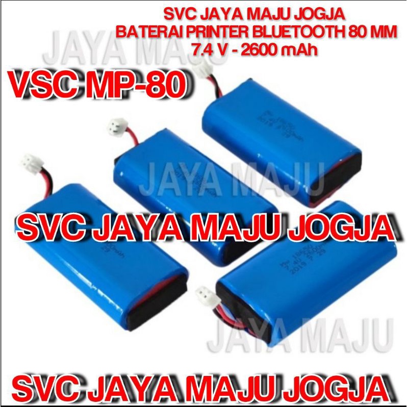 [ SPAREPART  VSC ]  BATTERY  LI-ION  7.4V  -  2.600mAh  ||  BATERAI MINI PRINTER BLUETOOTH THERMAL  