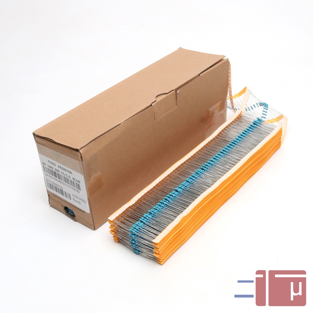 x10 Resistor 56R 56 Ohm 1/4W Metal Film 1% Taiwan Kaki Tembaga