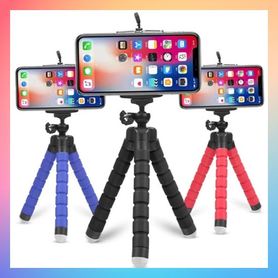 Tripod Spider Mini + Holder U Universal Octopus Stand Holder HP Flexible Tripod Monopod Tongsis Kamera Selfie Smartphone