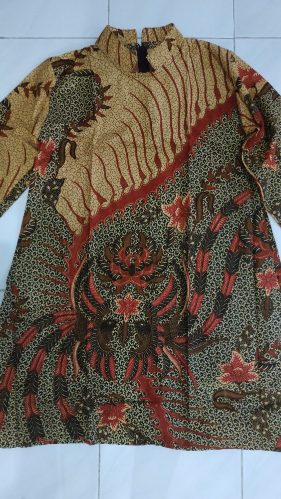 Tunik Batik Modern M L Xl Xxl Jumbo