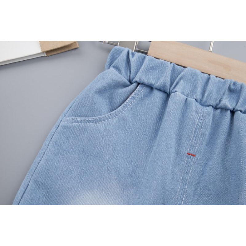 0-4TAHUN BAJU SETELAN JEANS ANAK LAKI-LAKI KUALITAS IMPORT / BAJU SETELAN BAYI LAKI-LAKI-5