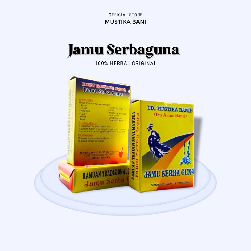

JAMU SEHAT SERBA GUNA MUSTIKA BANI - Herbal Keraton Madura