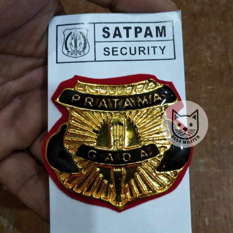 Pin Gada Pratama Besar Pin Satpam Security