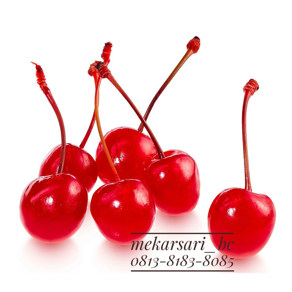 Cherry Merah Tangkai 25 Pcs Buah Ceri Merah Tangkai Shopee Indonesia