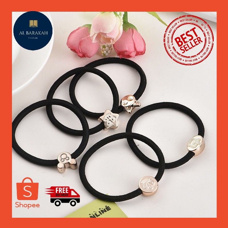 IKAT RAMBUT HITAM KOREA / IKAT RAMBUT / GELANG HITAM POLOS KOREA / IKET RAMBUT