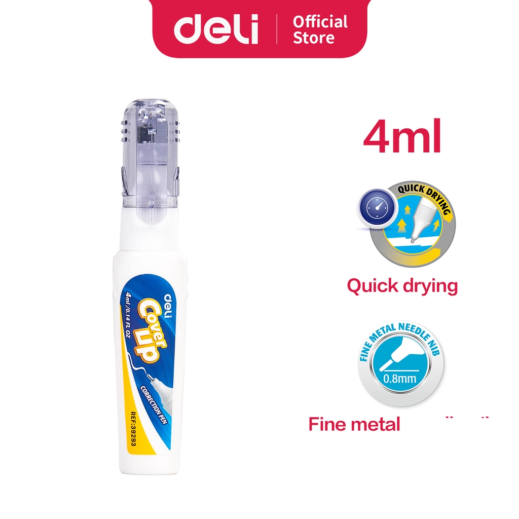 

Deli Tip X Koreksi Pena Ujung Logam tidak beracun 4ml E39293