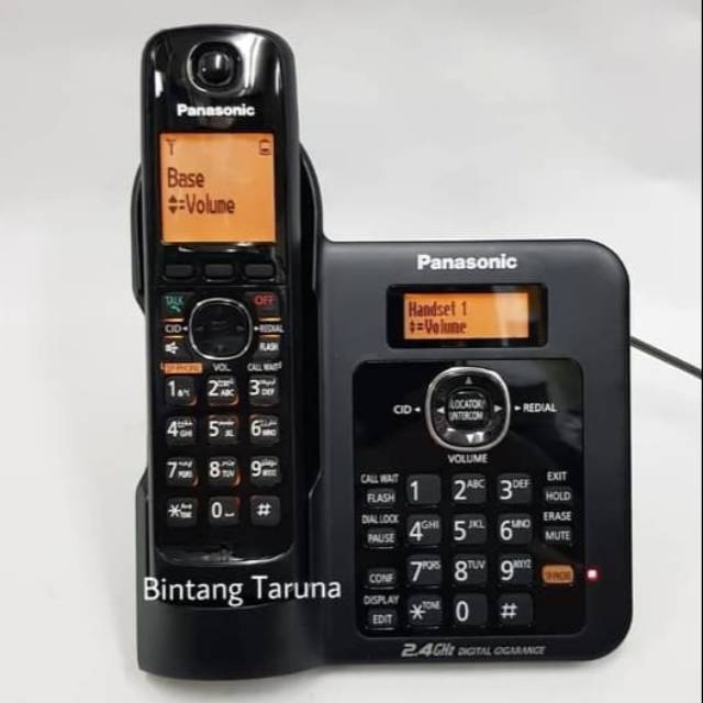 Wireless Phone Panasonic KX-TG3811 Telpon Wireless Panasonic KX-TG3811 Telfon Wireless 3811 (Hitam)