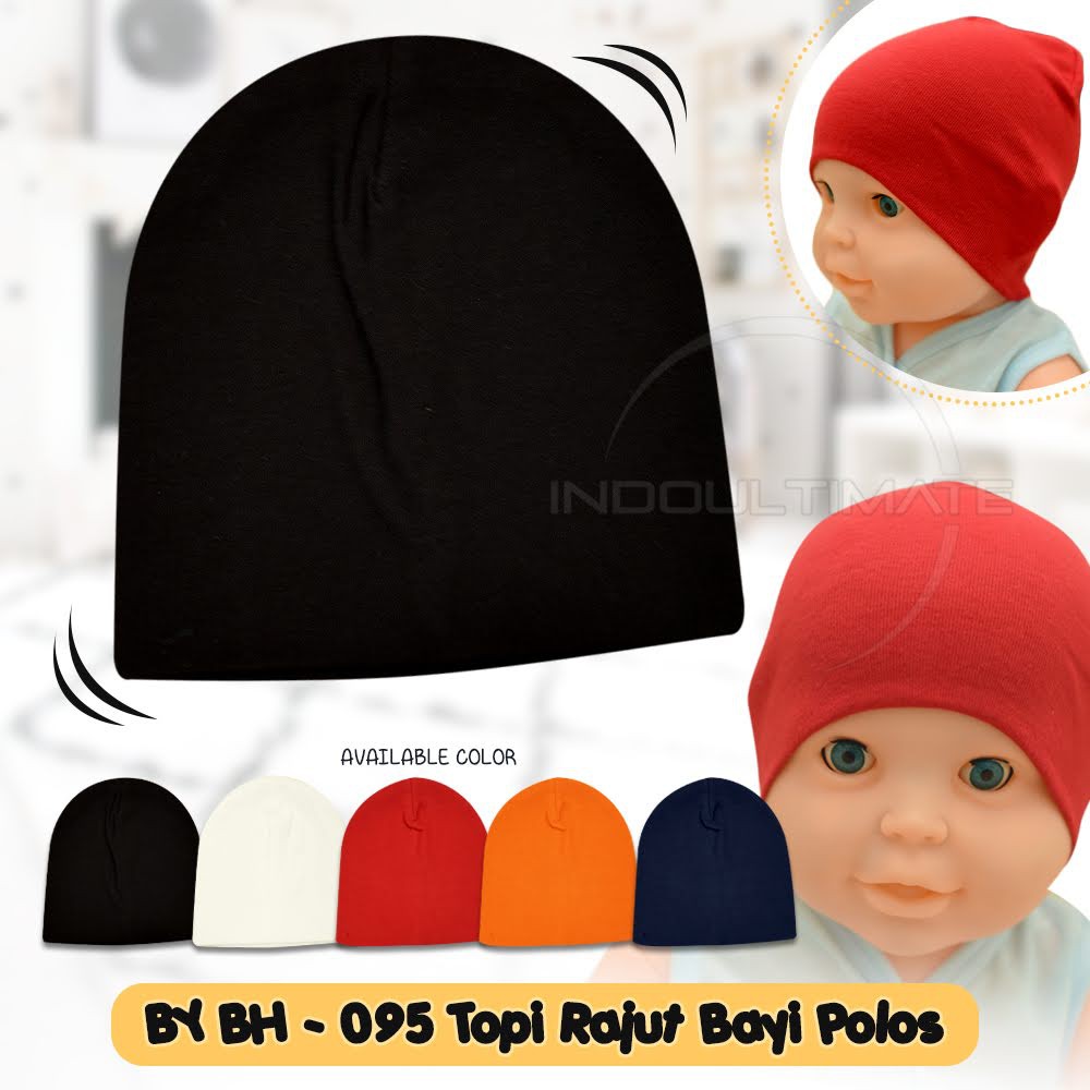 Topi Bayi BH-095 Topi Kupluk Bayi Topi Bayi Baru lahir Topi Bayi Unisex IMPORT