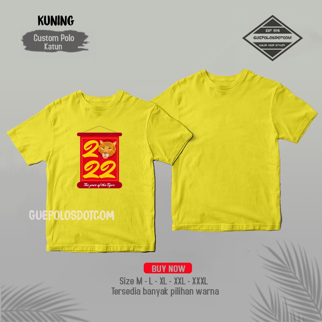 KAOS BAJU IMLEK 2022 the year of tiger kotak - Kaos imlek sincia chinese new year 2022 FREE NAMA COU