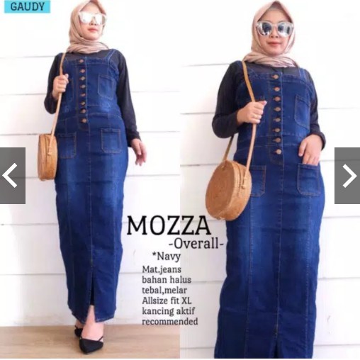 (( 3 WARNA )) MOZZA OVERALL MATT JEANS ORI