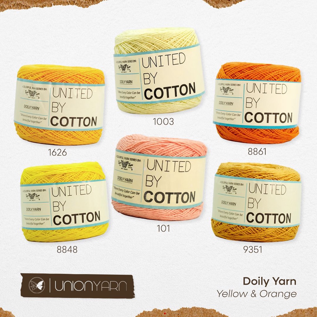 Benang Rajut jala Benang Jala Doily Yarn United By Yarn