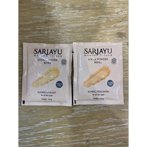 Sariayu Refill Loose Powder Kuning Langsat dan Kuning Pengantin