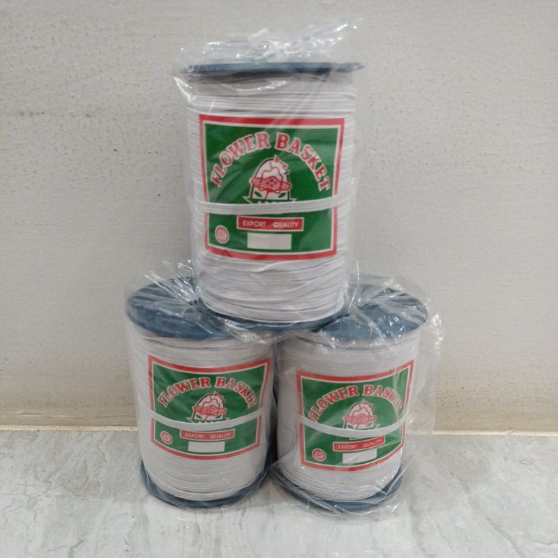 Karet elastis c4 putih flower basket, karet elastis 4mm