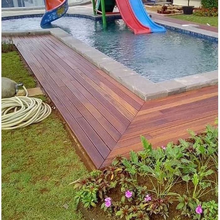 Jual Lantai Kayu Decking Ulin / Kayu Ulin / Parket Ulin | Shopee Indonesia