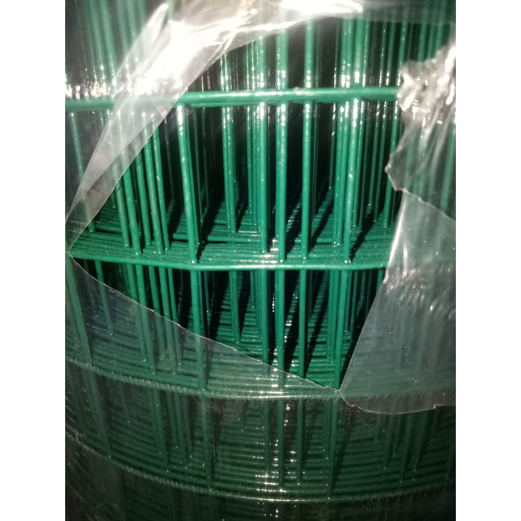 kawat loket pvc super tebal 1,3 mm kotak 2,5 cm x 2,5 cm Uk.1 m x 20 m