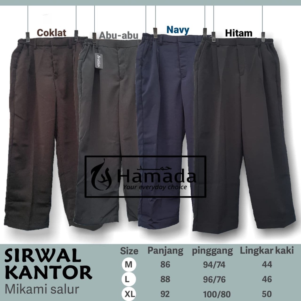 Sirwal Kantor Celana Pria Sarowil