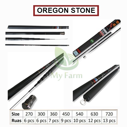 Joran Oregon Stone 270 300 360 450 540 630 720 Tegek Ros Panjang Bahan Ruas Carbon Kuat  Mentahan At