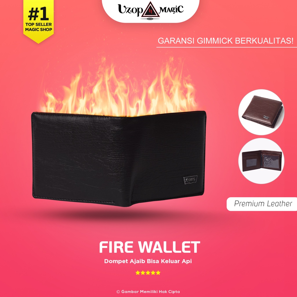 Alat Sulap Dompet Api - Uzop Magicshop (Sulap api, mainan)