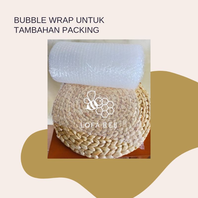 

Bubble wrap tambahan packing