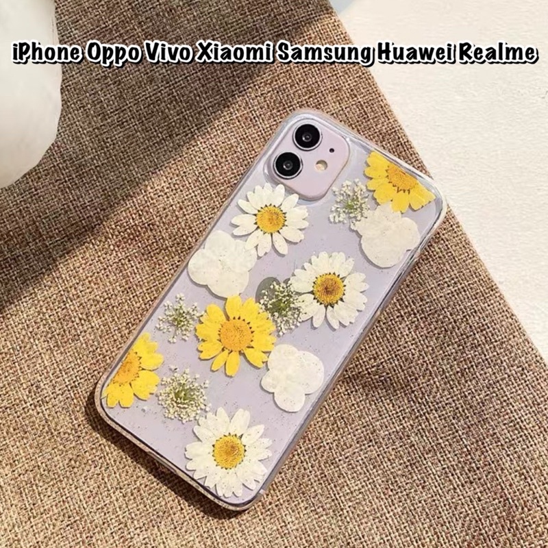 Dry Flower Case Vol 8 ALL PHONE TYPES! iPhone Oppo Vivo Xiaomi Samsung Huawei Realme Casing Bunga Kering V21 V20 V15 V19 V17 V11 Pro Y11 Y12 Y17 Y21 Y20 V23 Y50 Y30 Y1s