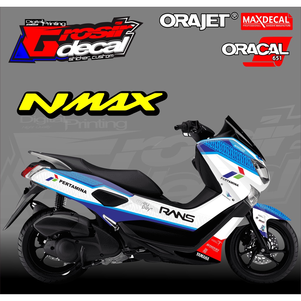 decal sticker NMAX mandalika team dekal stiker NMAX mandalika