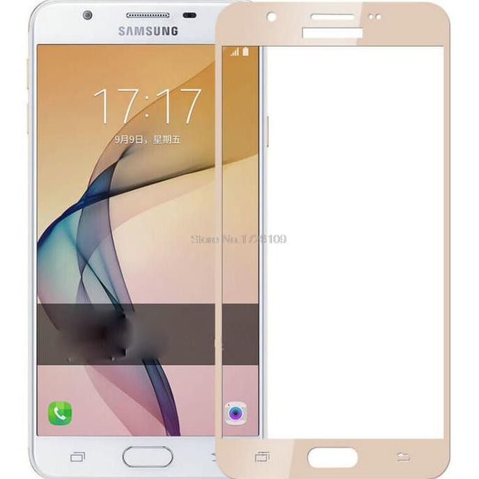 NEW TEMPERED GLASS FULL 3D SAMSUNG J5 PRIME (ANTI GORES KACA)CURVED WARNA - HITAM MILENIA