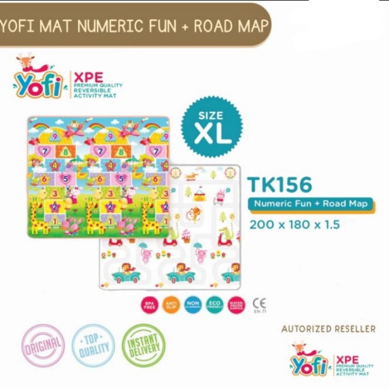 Playmat Yofi Mat Roll - TK156 Numeric Fun+ Road
