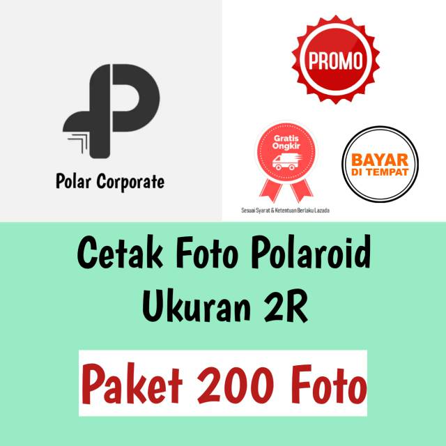 CETAK FOTO POLAROID 2R, PAKET 200 FOTO