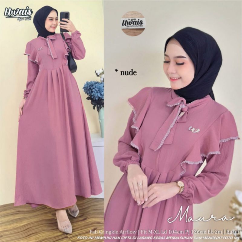Anindya Uwais Maura Dress Maxy Gamis Original Terbaru