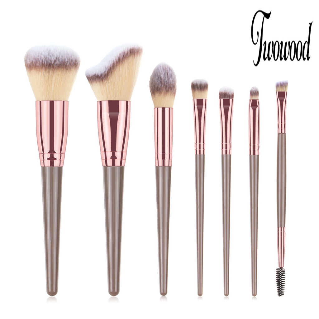 1 Set Brush Makeup Bulu Ringan Mudah Dibersihkan Untuk Wanita